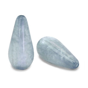 Polaris kralen druppel vorm Mosso shiny Powder blue