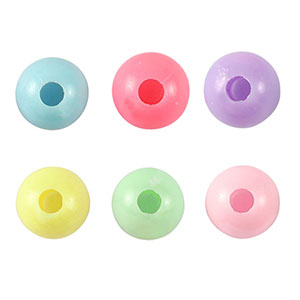 Kralen acryl look Multicolour pastel