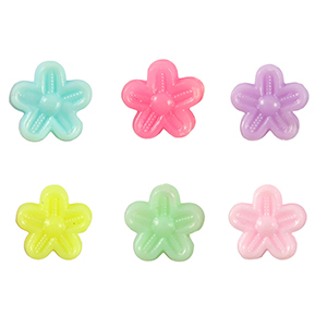Kralen acryl look flower Multicolour pastel