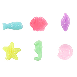 Kralen acryl look sea creatures Multicolour pastel