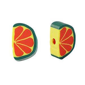 Polymeer kraal fruit Green-red
