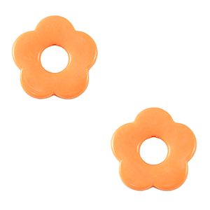Flower Acryl bedels Coral orange