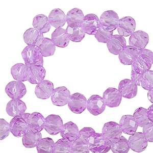 Facet kralen top quality disc 3x2mm Paisley purple