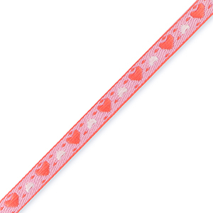 Tekstlint hearts Paisley purple-amarena red