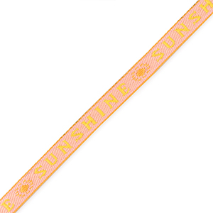 Tekstlint "sunshine" Yellow-pink