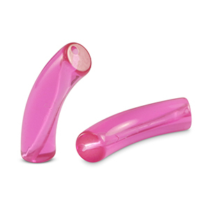 Acryl kralen tube Magenta purple
