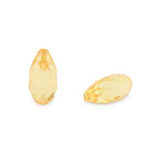 Acryl kralen drop Spectra yellow transparent