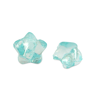 Acryl kralen star Ocean blue transparent