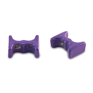 Tile bead Grape purple
