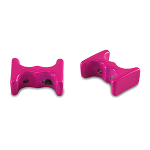 Tile bead Magenta pink