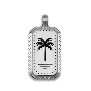 Metaal bedels DQ palmtree Antiek zilver (nikkelvrij)