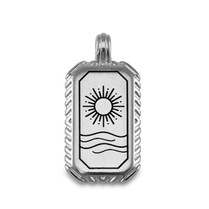 Metaal bedels DQ sun Antiek zilver (nikkelvrij)