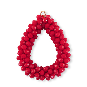 Hangers van facet drop Red