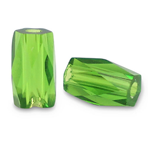 Top quality facet kralen tube Jasmine green