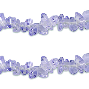 Chipstone glaskralen Transparent purple