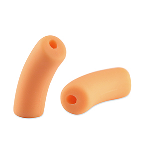 Acryl kralen tube matt Paradise peach