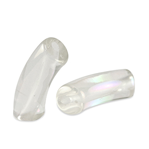 Acryl kralen tube Transparant-AB coating