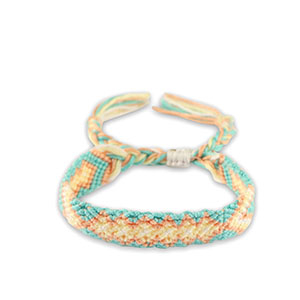 Enkelbandje Mint turquoise-peach