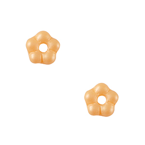 Tsjechische kralen flower 5mm Peachy orange