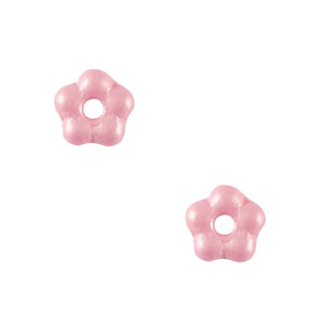 Tsjechische kralen flower 5mm Sorbet pink