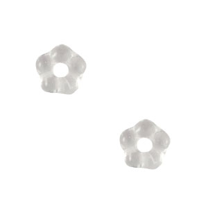 Tsjechische kralen flower 5mm Crystal