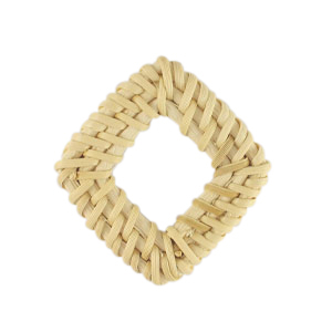 Rotan hangers rhombus Natural white