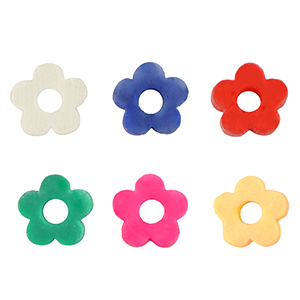 Kralen Katsuki flower 6mm Multicolour-pearl shine coating