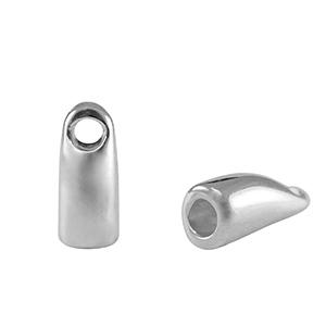 Metaal eindkapjes DQ &Oslash;2.8mm Antiek zilver (nikkelvrij)