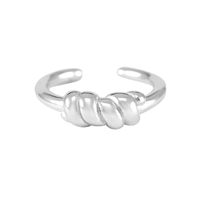 Ringen van Stainless steel Roestvrij staal (RVS) Zilver