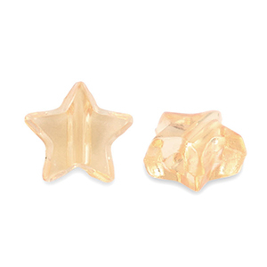 Acryl kralen star Transparent copper brown