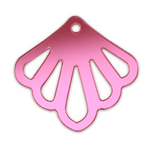 Statement hangers shell Metallic magenta purple