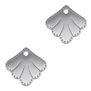 Bedels van Stainless steel Roestvrij staal (RVS) tussenstuk shell Silver
