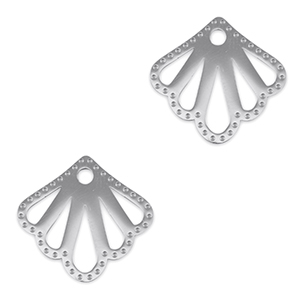 Bedels van Stainless steel Roestvrij staal (RVS) tussenstuk shell Silver