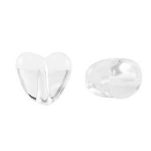 Kralen van acryl heart Transparent