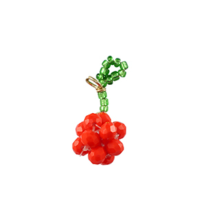 Hangers van facet redcurrant Gold-red green