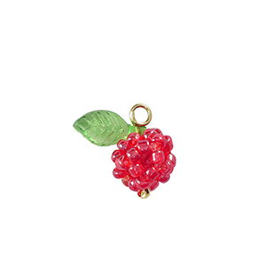 Hangers van facet berry Gold-green red