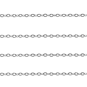 Benodigdheden van Stainless steel Roestvrij staal (RVS) jasseron ankerketting Silver