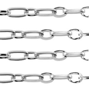 Benodigdheden van Stainless steel Roestvrij staal (RVS) jasseron ankerketting Silver