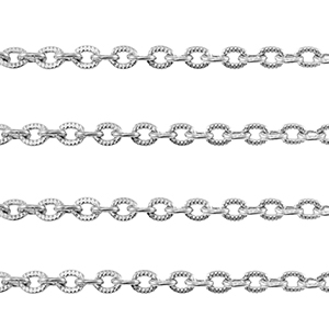 Benodigdheden van Stainless steel Roestvrij staal (RVS) jasseron ankerketting Silver