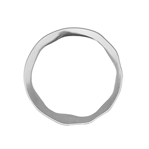 Bedels van Stainless steel Roestvrij staal (RVS) 28mm Silver