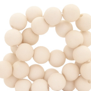 8 mm kralen van acryl Cream beige