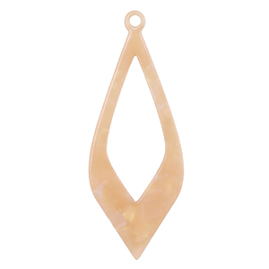 Hangers van resin Peach blush opal