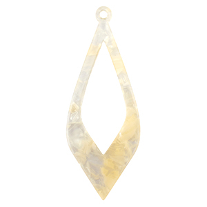 Hangers van resin Sand beige transparent