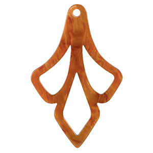 Hangers van resin Topaz brown