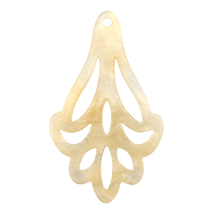 Hangers van resin Sand beige transparent