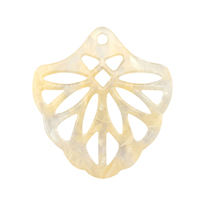 Hangers van resin Sand beige transparent