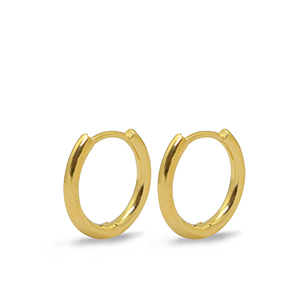 Metaal onderdelen DQ oorbellen creolen 16mm Goud (nikkelvrij)