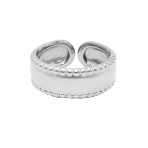 Ringen van Stainless steel Roestvrij staal (RVS) Zilver