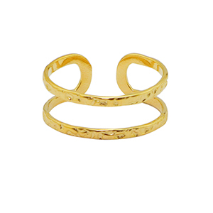 Ringen van Stainless steel Roestvrij staal (RVS) Goud