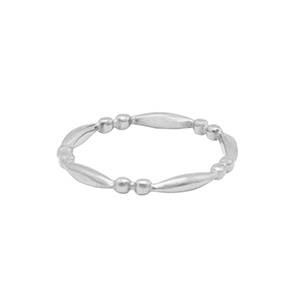 Ringen van Stainless steel Roestvrij staal (RVS) Zilver